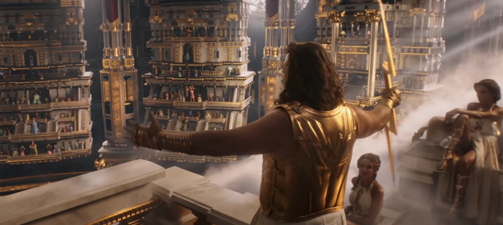 Zeus in Omnipotence City in &quot;Thor: Love and Thunder&quot;