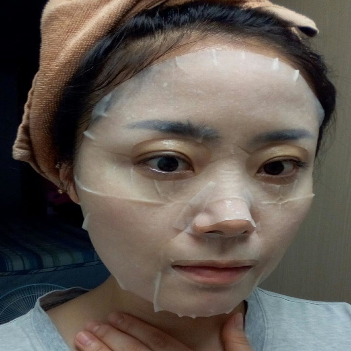 Reviewer wearing face mask