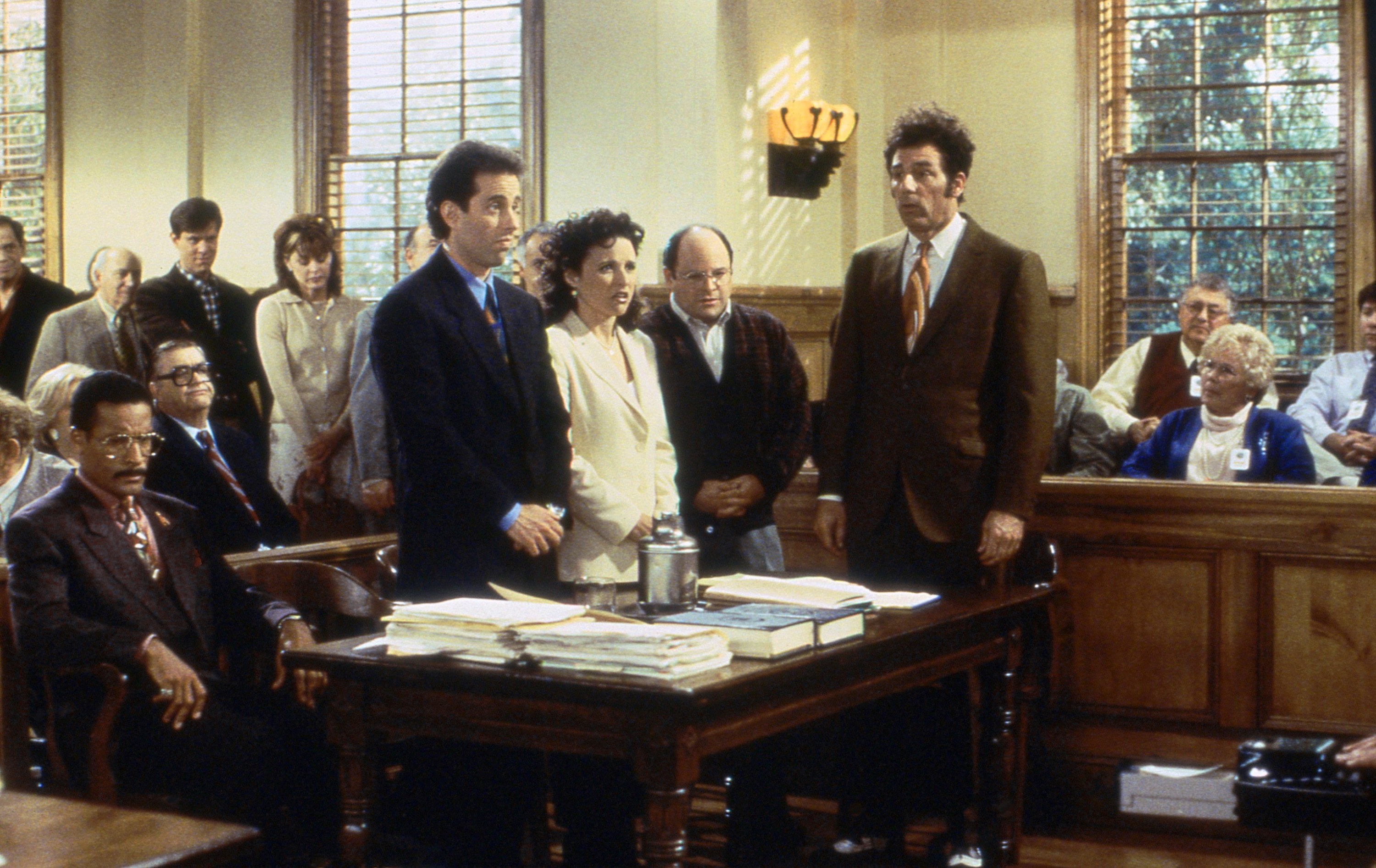 the characters in a court room