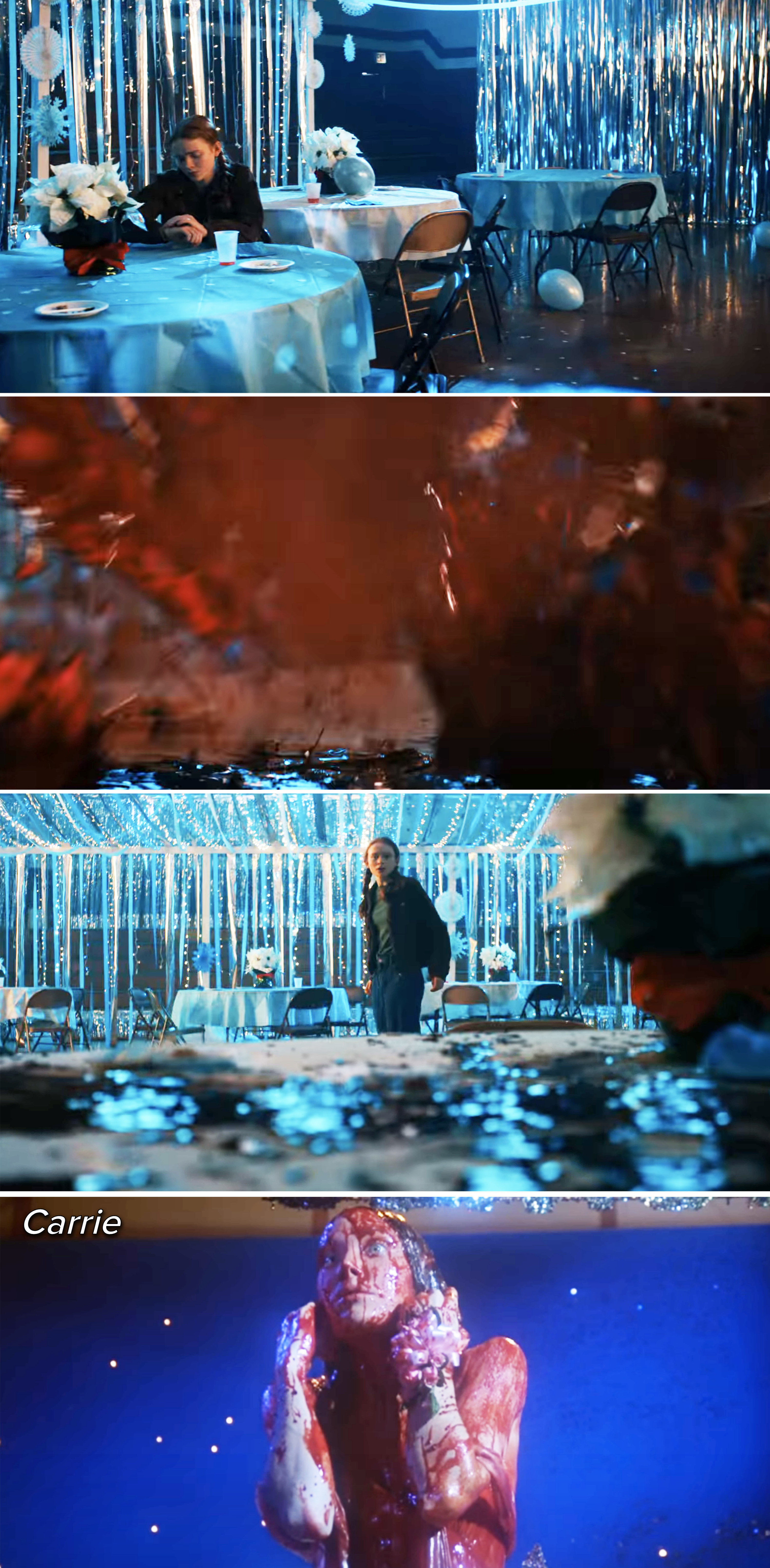 the two scenes with balloons