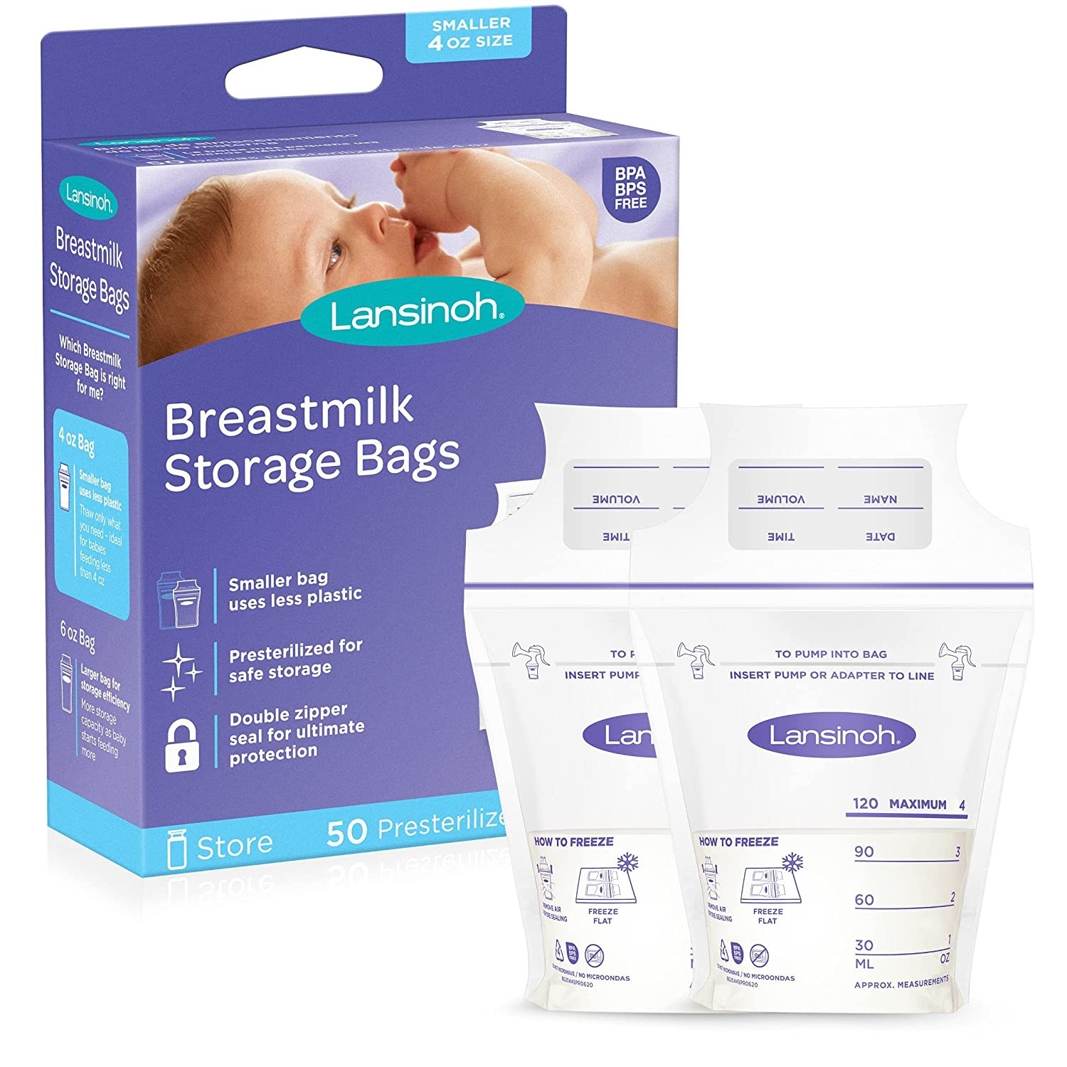 the breast milk storage bags