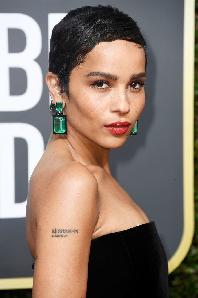 Zoe Kravitz attends The 75th Annual Golden Globe Awards at The Beverly Hilton Hotel