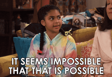 millicent from icarly saying it seems impossible that that is possible