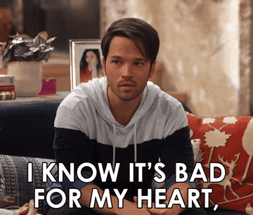 freddie from icarly saying i know its bad for my heart but i still want it