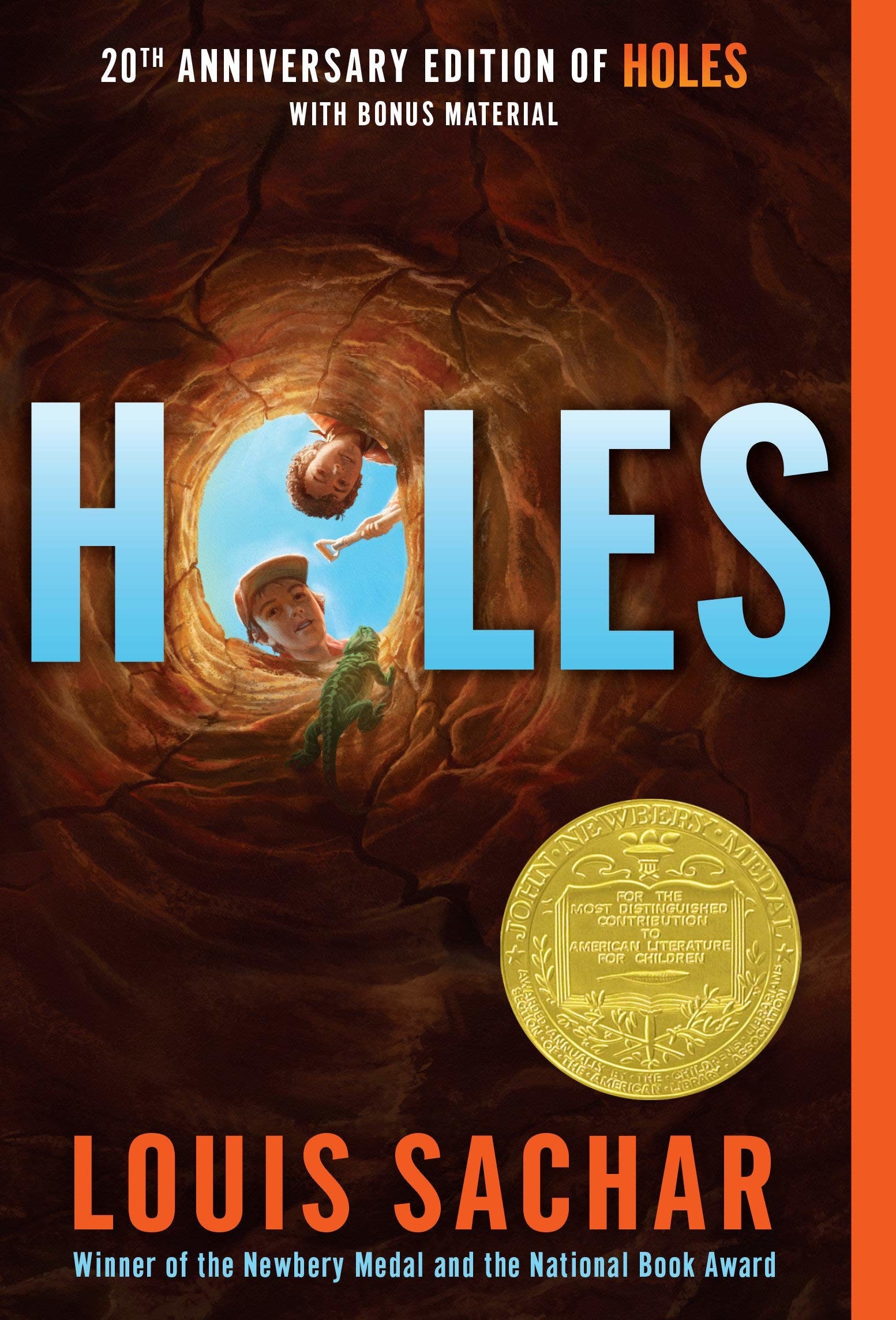 The cover of &quot;Holes&quot; by Louis Sachar.