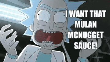 Rick telling Morty that he needs Szechuan sauce in an episode of Rick and Morty