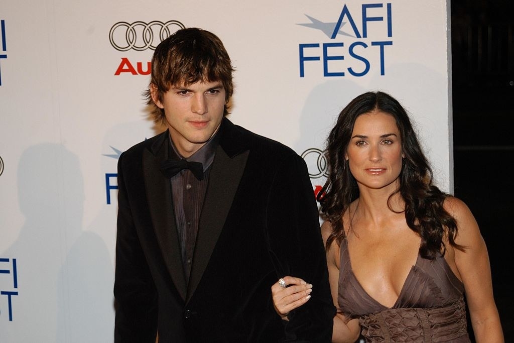 Ashton Kutcher and Demi Moore