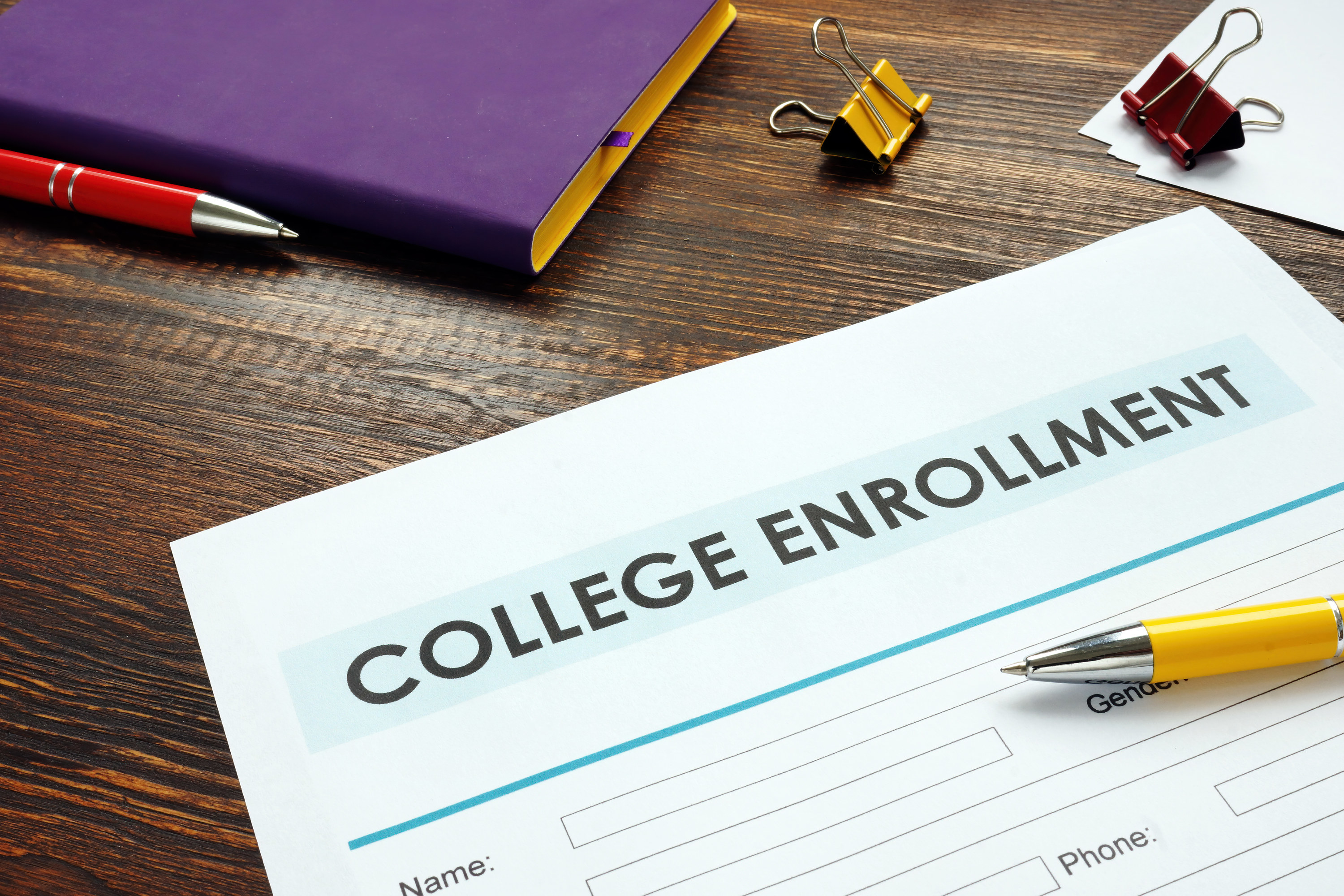 college enrollment papers