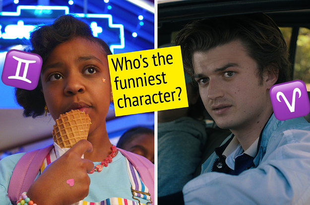erica on the left and steve on the right with who's the funniest character written in between them