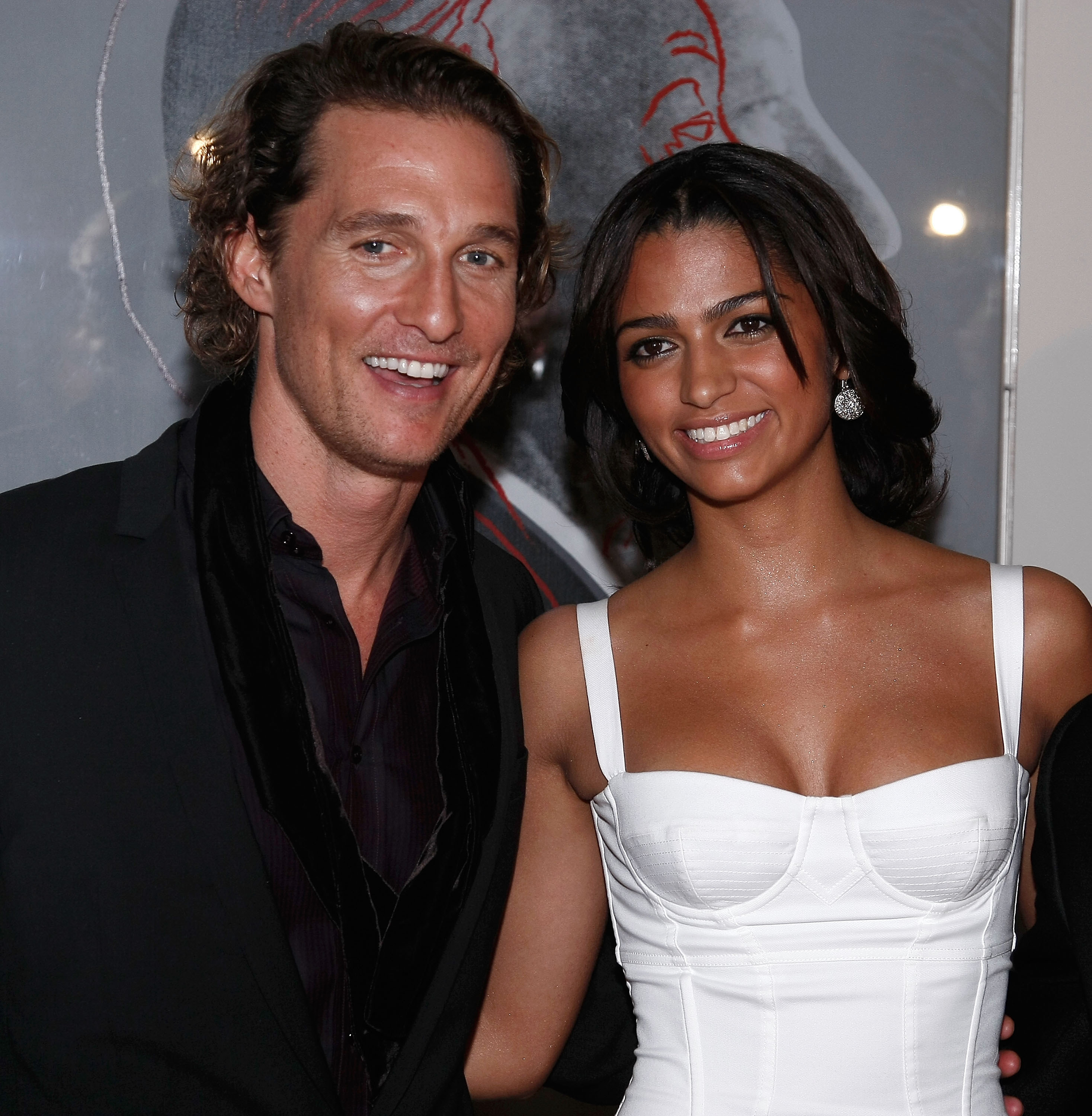 Actor Matthew McConaughey and model Camila Alves attend the Dolce &amp;amp; Gabbana&#x27;s &quot;The One&quot; Fragrance Launch  in 2007