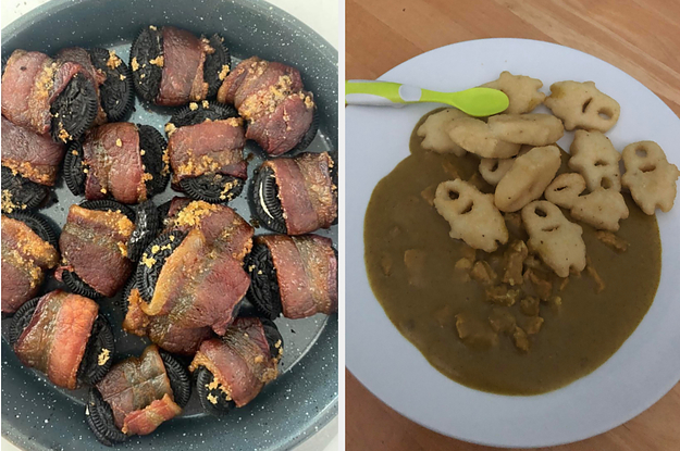 bacon-covered oreos and minion curry