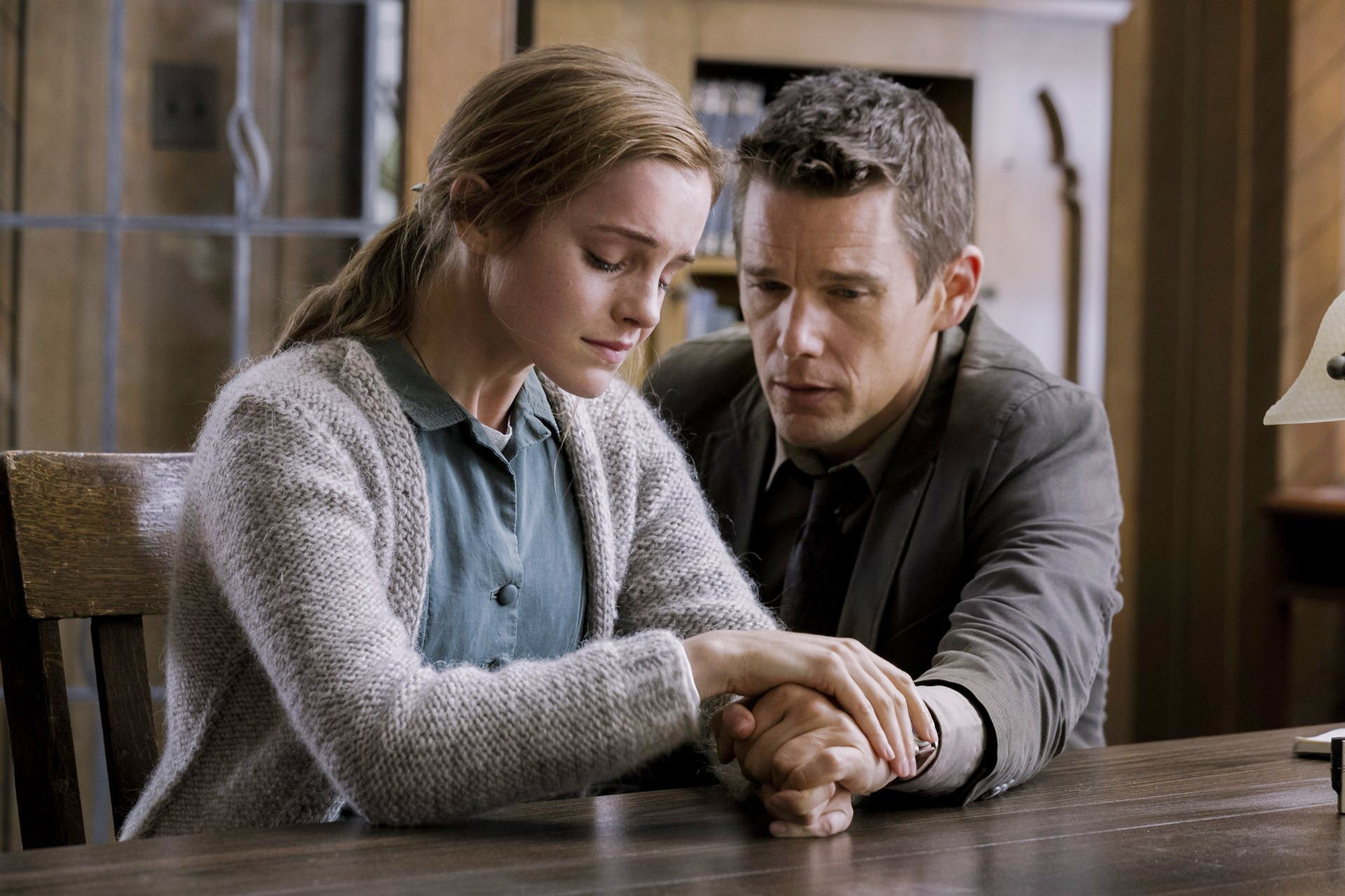 Emma Watson and Ethan Hawke have a difficult and emotional conversation in &quot;Regression&quot;