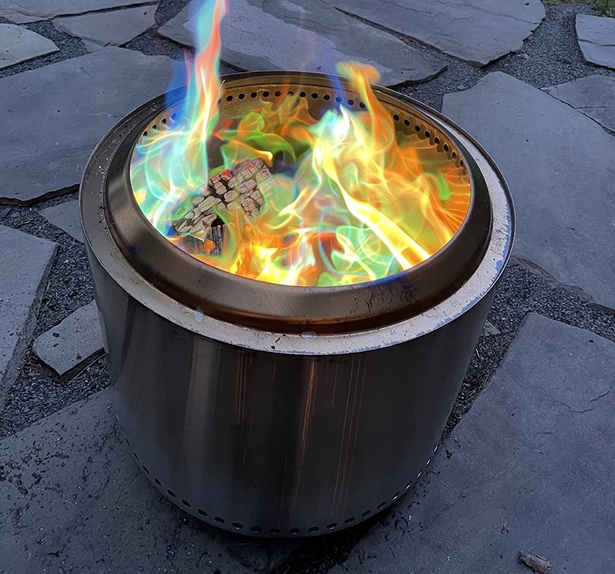 Review photo of the fire flame color changer in action