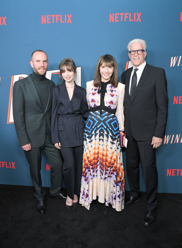 Lily Collins with Mary Steenburgen and Ted Danson