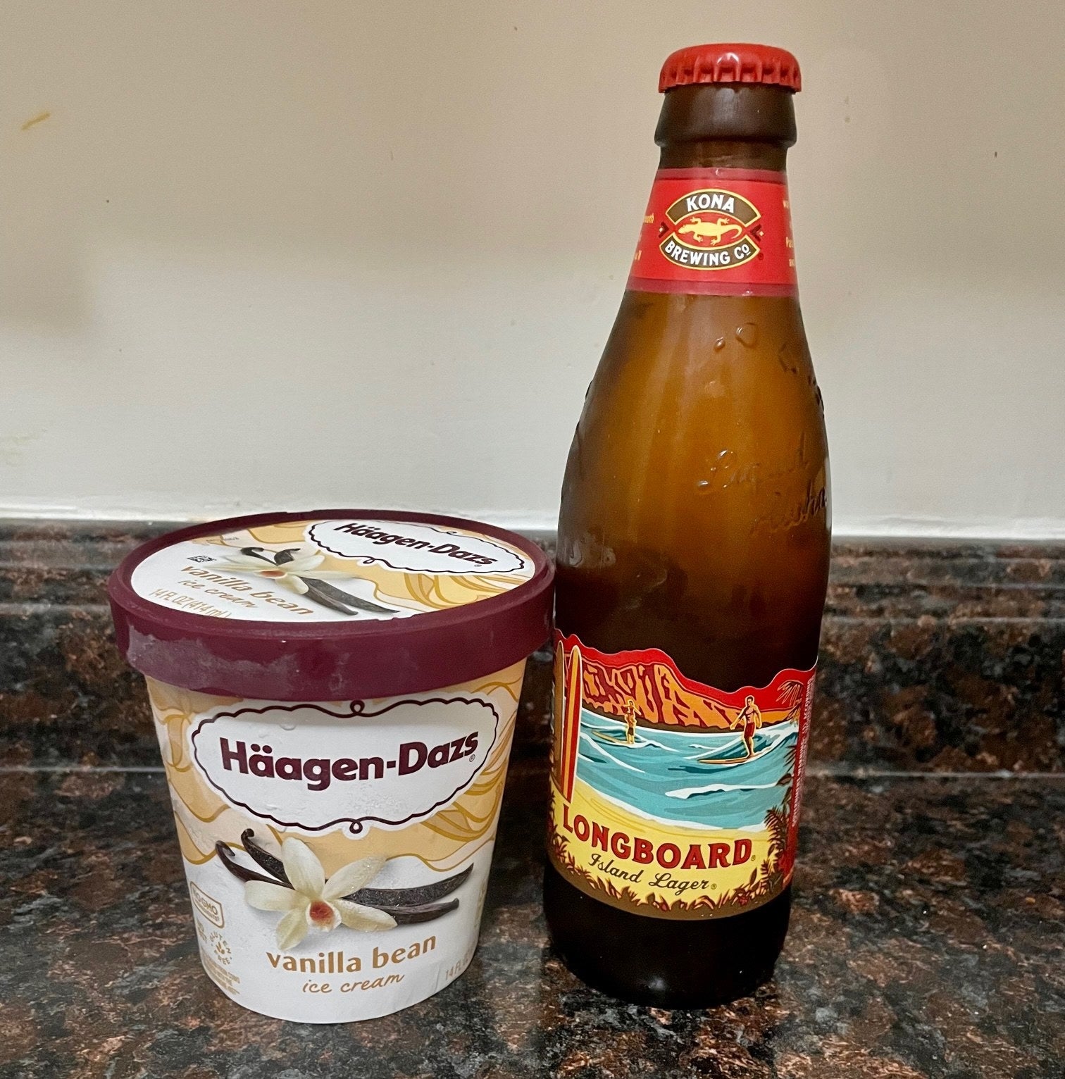 Ice cream and beer