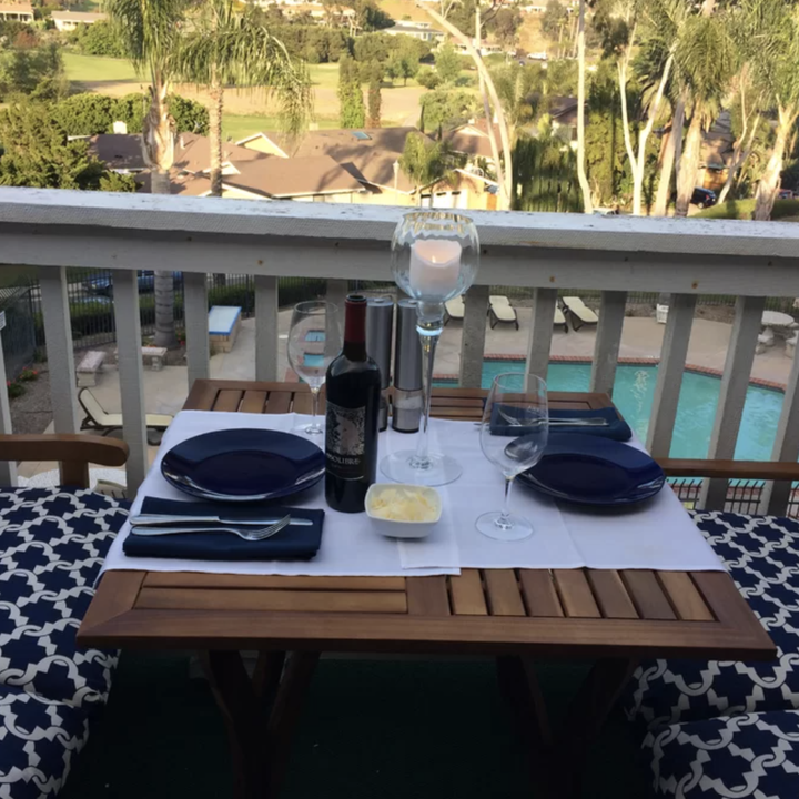 reviewer image of a fancy table set up on the patio