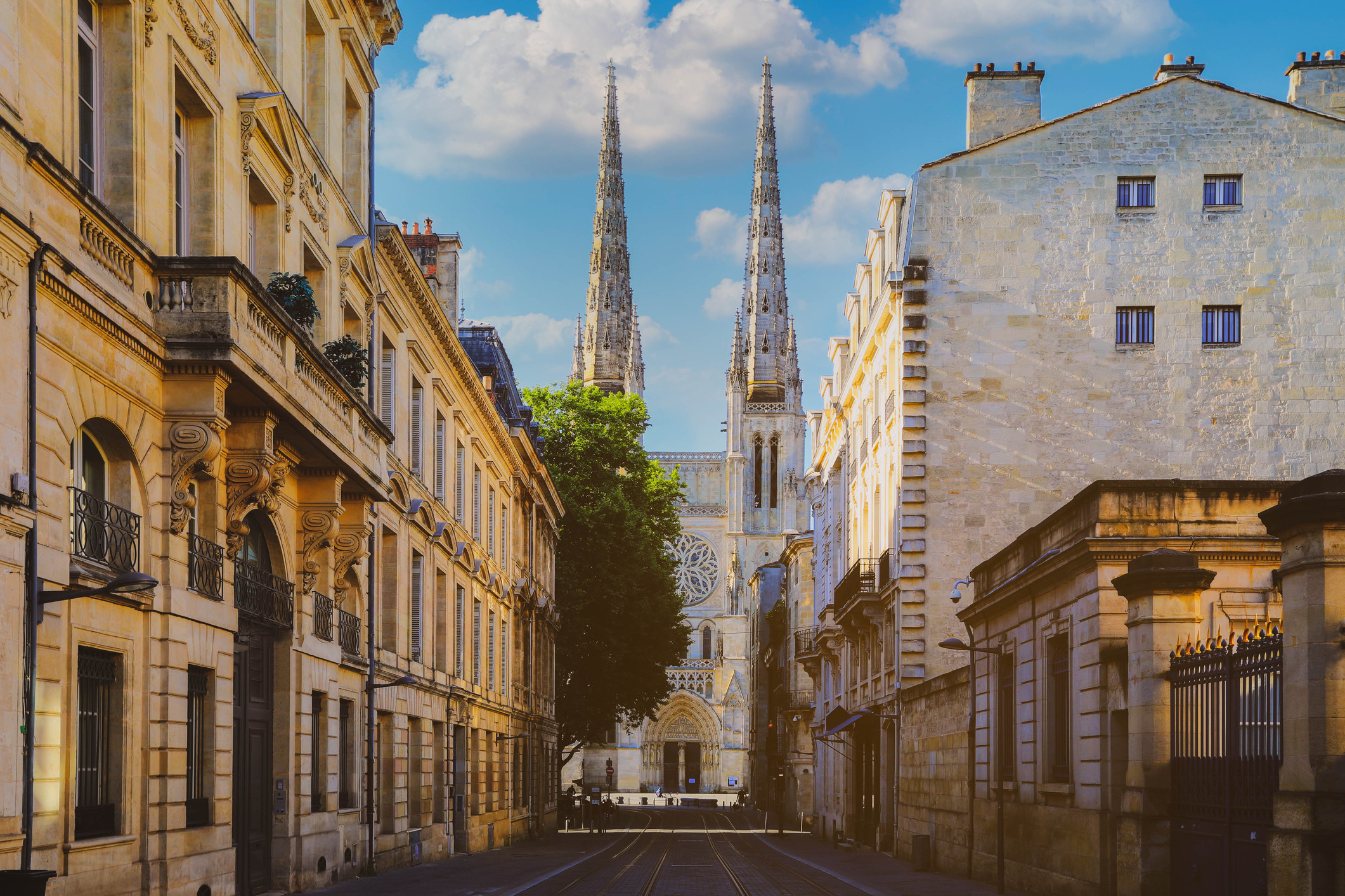 City street in Bordeaux, France