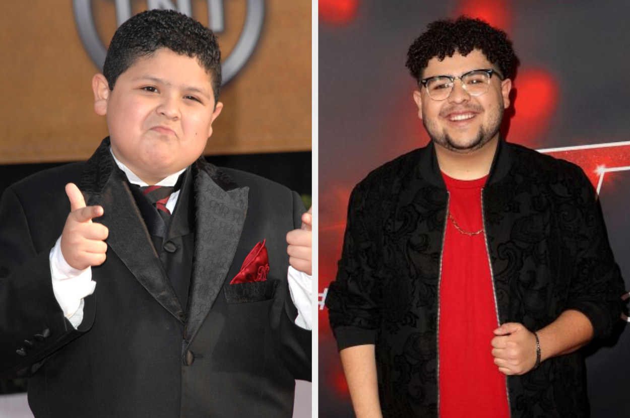 Side-by-side photos of Rico Rodriguez