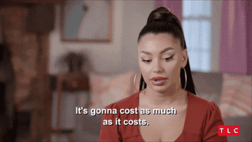 A woman saying, &quot;It&#x27;s gonna cost as much as it costs. I don&#x27;t care.&quot;