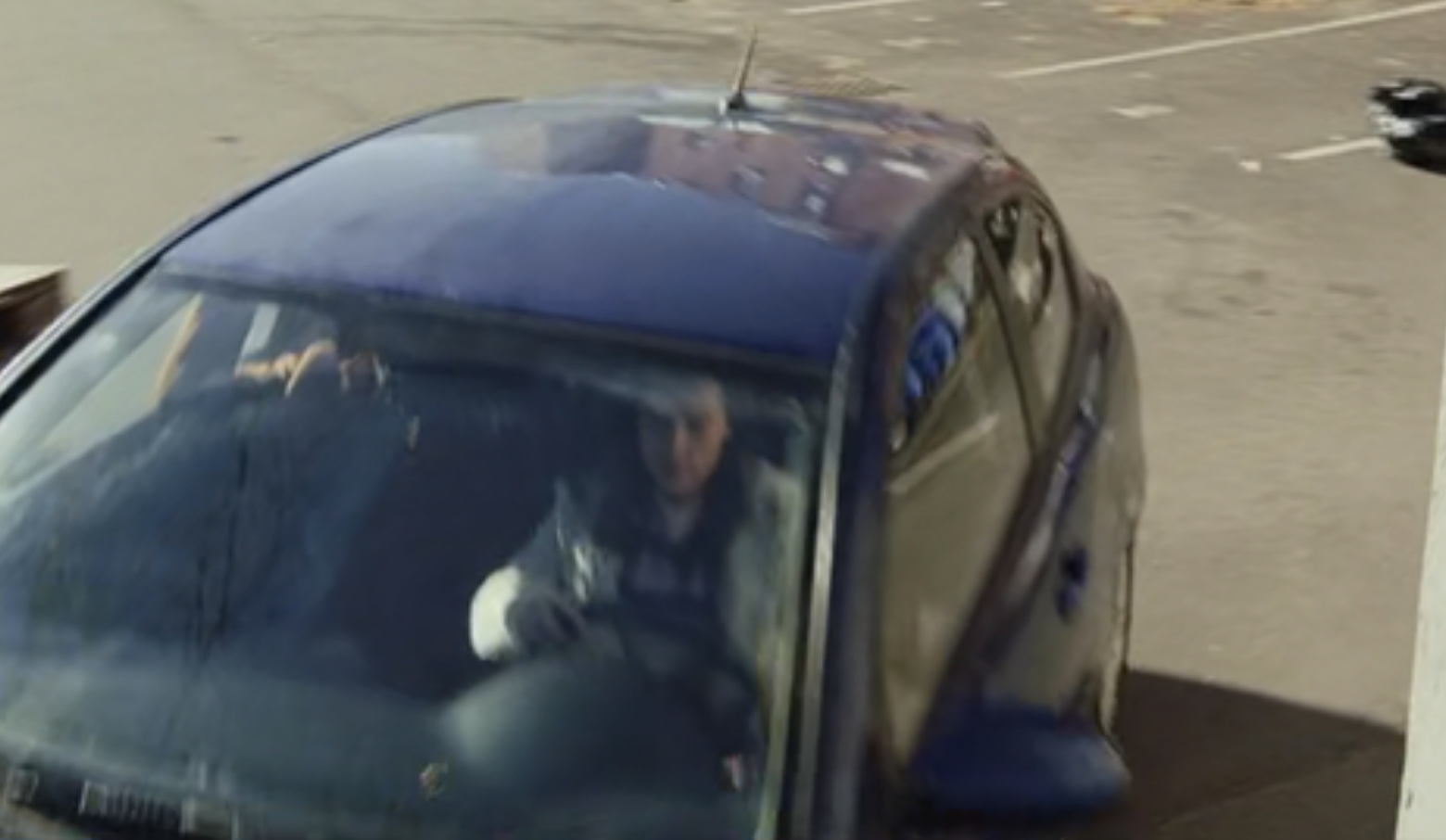 close up of a woman driving a car