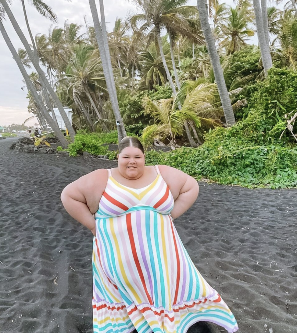 Jae posing on the beach