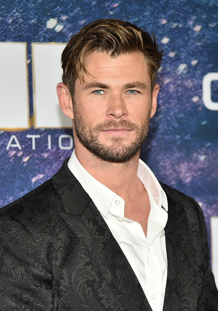 closeup of Chris Hemsworth