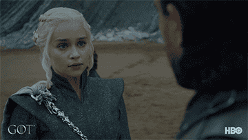 Daenerys Targaryen and Jon Snow in &quot;Game of Thrones&quot;