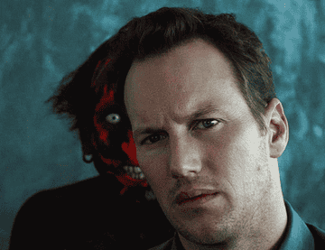 Patrick Wilson as Josh Lambert with a monster behind him in &quot;Insidious&quot;