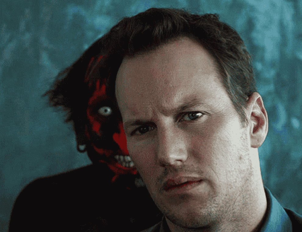 Patrick Wilson as Josh Lambert with a monster behind him in &quot;Insidious&quot;