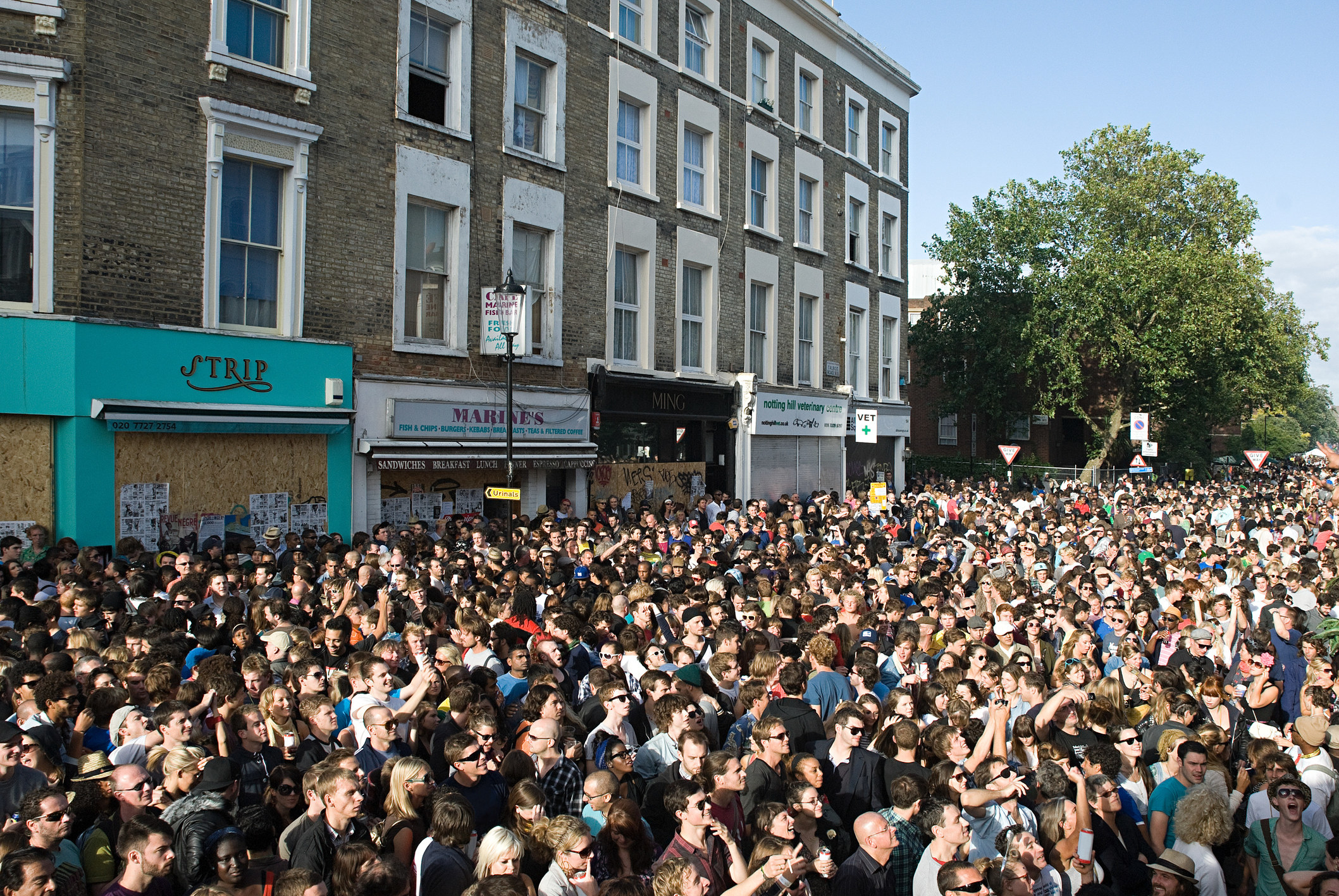 People at Notting hill Carnival