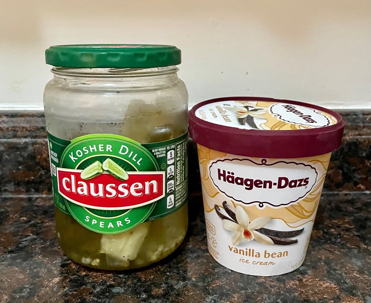 Pickles and ice cream