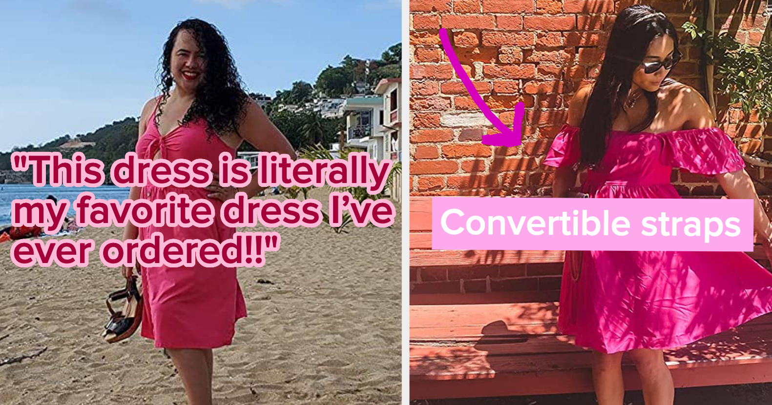 Tagve Urbanic Women's Summer Casual Wrap Mini Dress V Neck Ruffle  Sleeveless Swing Boho Beach Dress