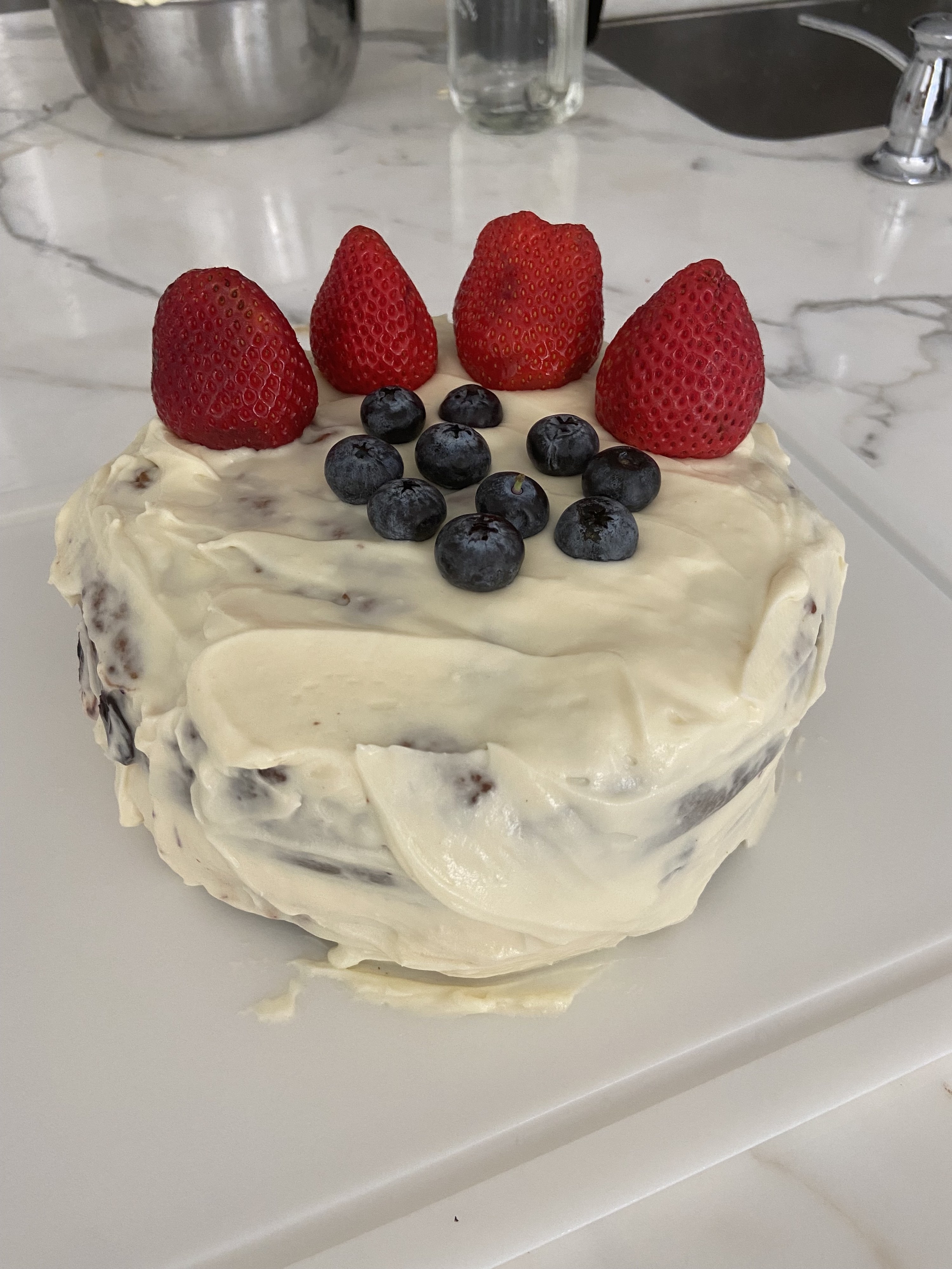 Berry Chantilly Cake: Fluffy Cake filled w/ Juicy Berry Compote