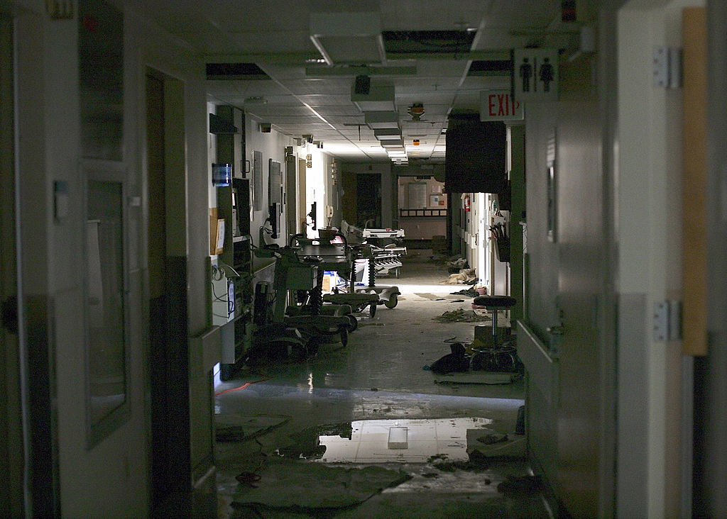 inside of hospital without electricity