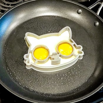 cat shaped silicone egg mold