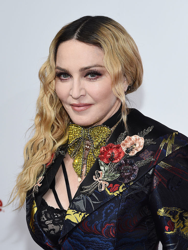 closeup of Madonna