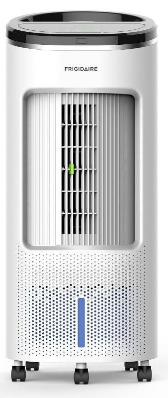 a white and gray evaporative air cooler