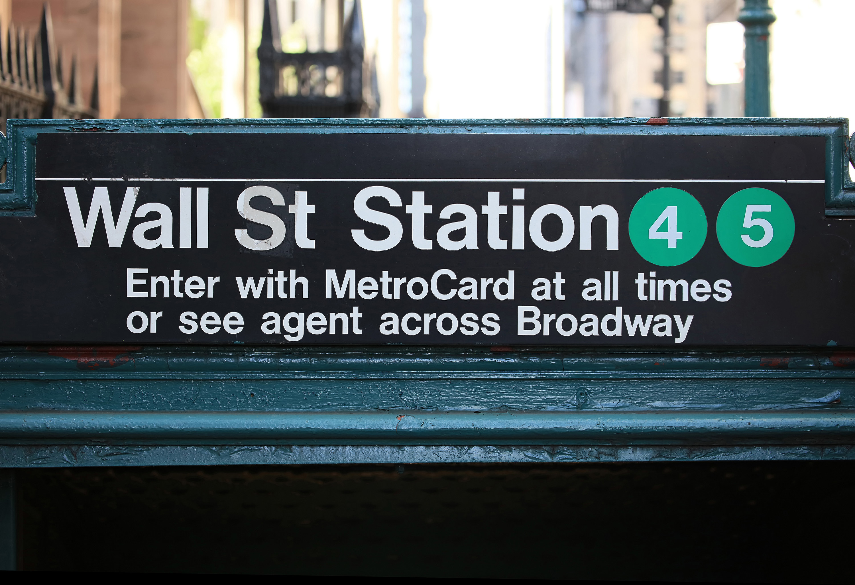 An NYC subway station