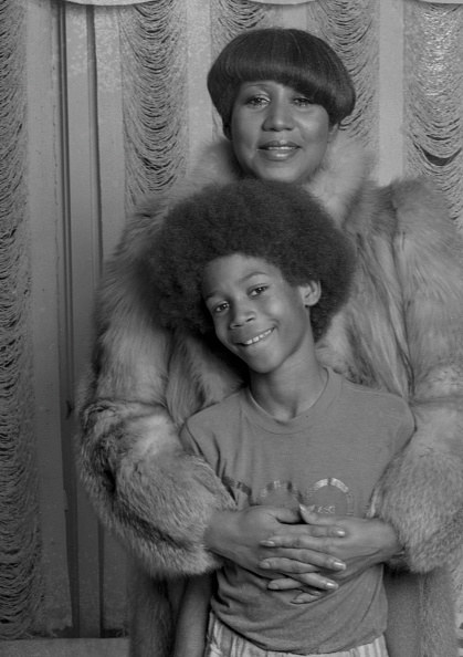 Aretha Franklin and her youngest son