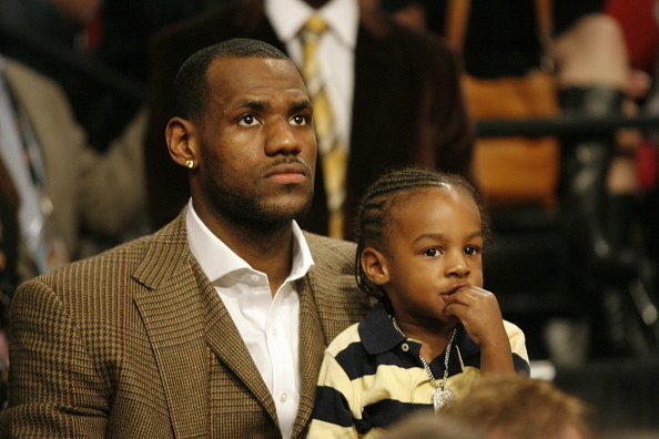 LeBron with his son