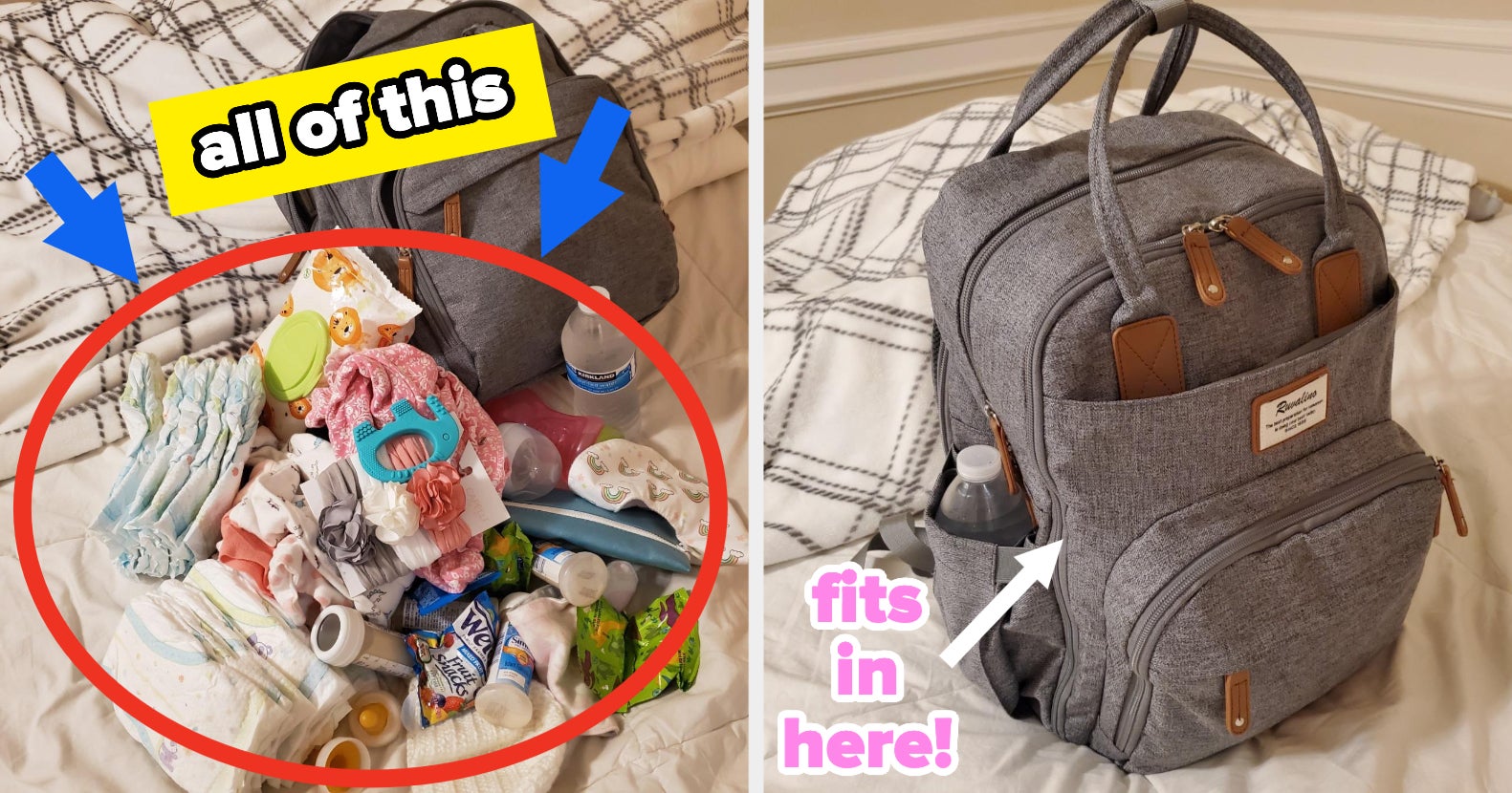 Disney Baby Diaper Bag Waterproof Baby Bag Organizer Nappy Maternity Bag  For Stroller Mom Travel Backpack Free Hooks+Usb Heater