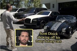 scott disick with his luxury car collection
