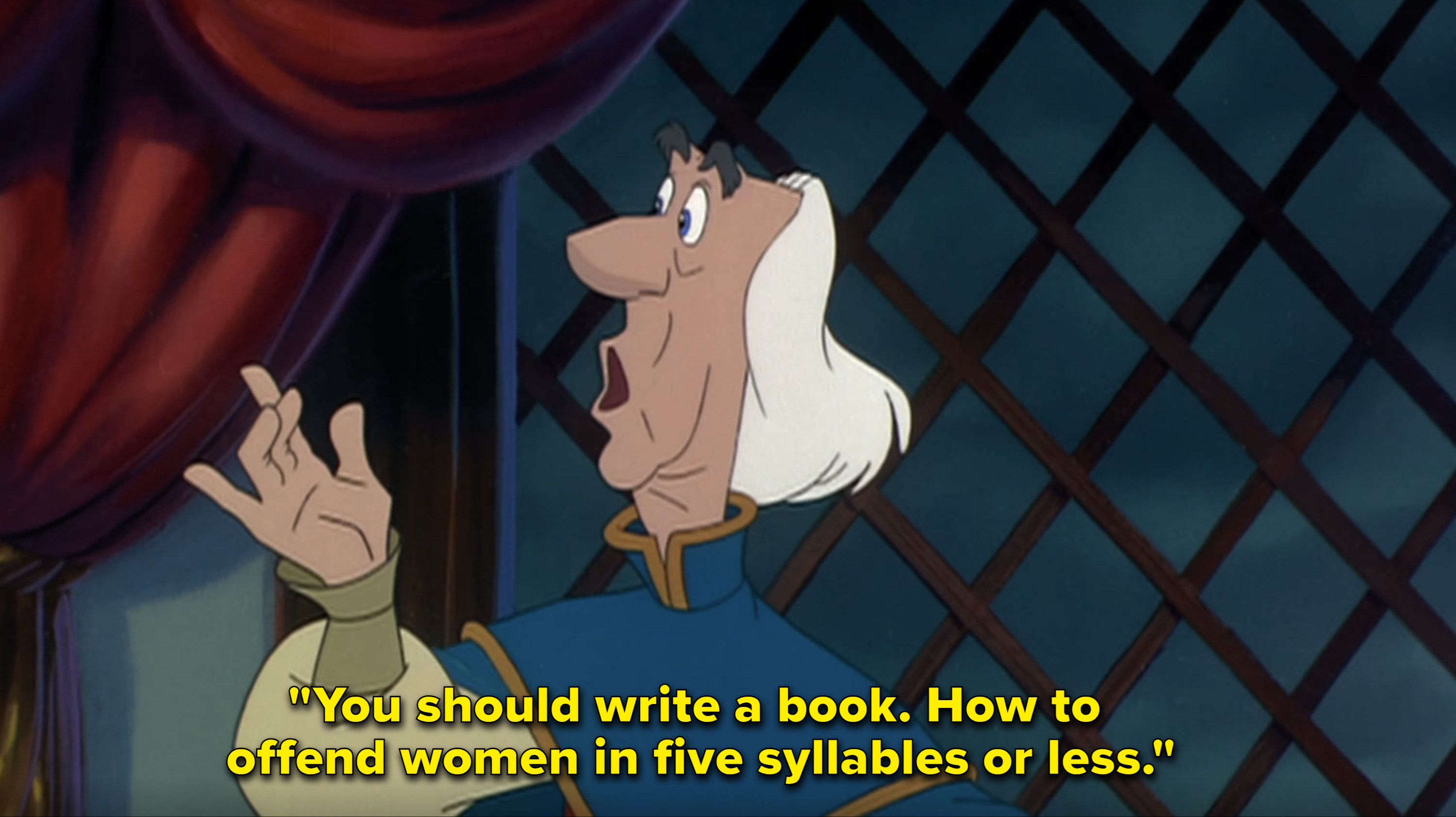 Rogers saying &quot;You should write a book. How to offend women in five syllables or less.&quot;