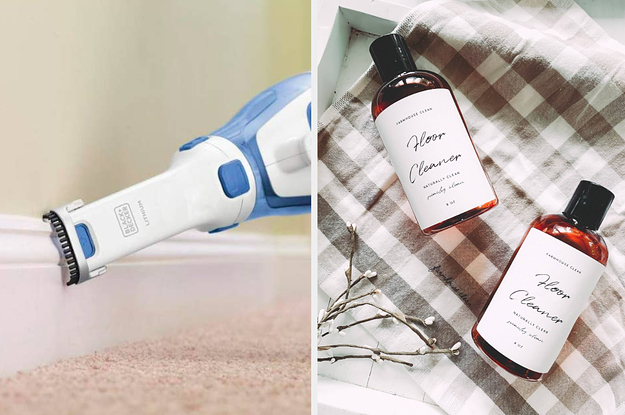 handheld vacuum and floor cleaner