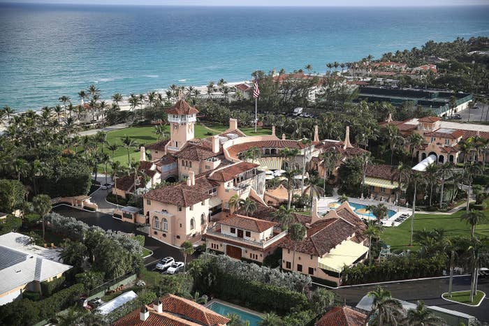 The Atlantic Ocean is seen adjacent to President Donald Trump&#x27;s beachfront Mar-a-Lago resort, also sometimes called his Winter White House