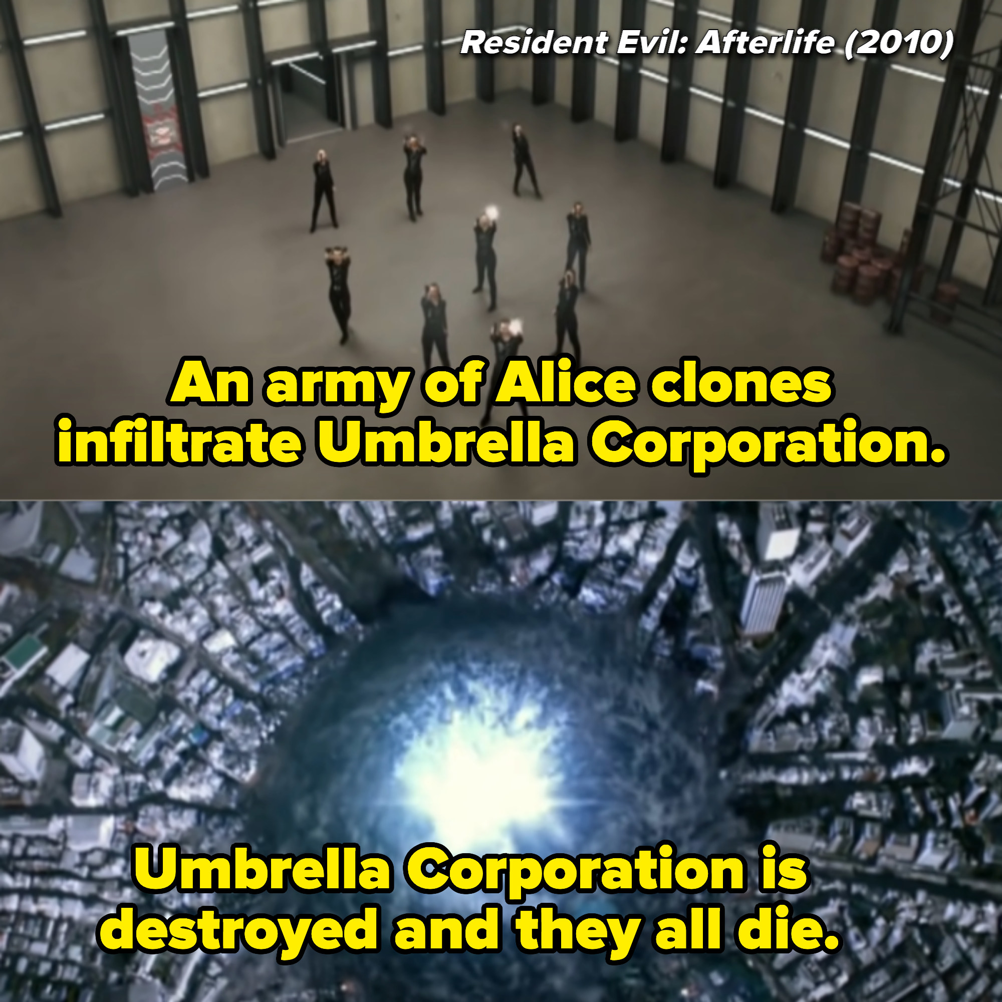 Screen shots from &quot;Resident Evil: Afterlife&quot;