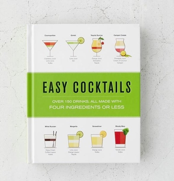 the cover of easy cocktails recipe book