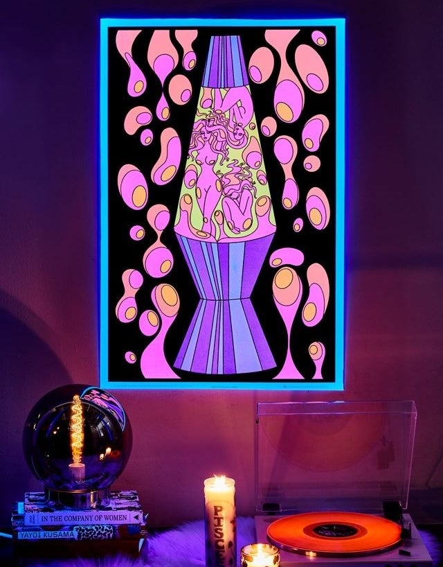 a psychedelic blacklight poster