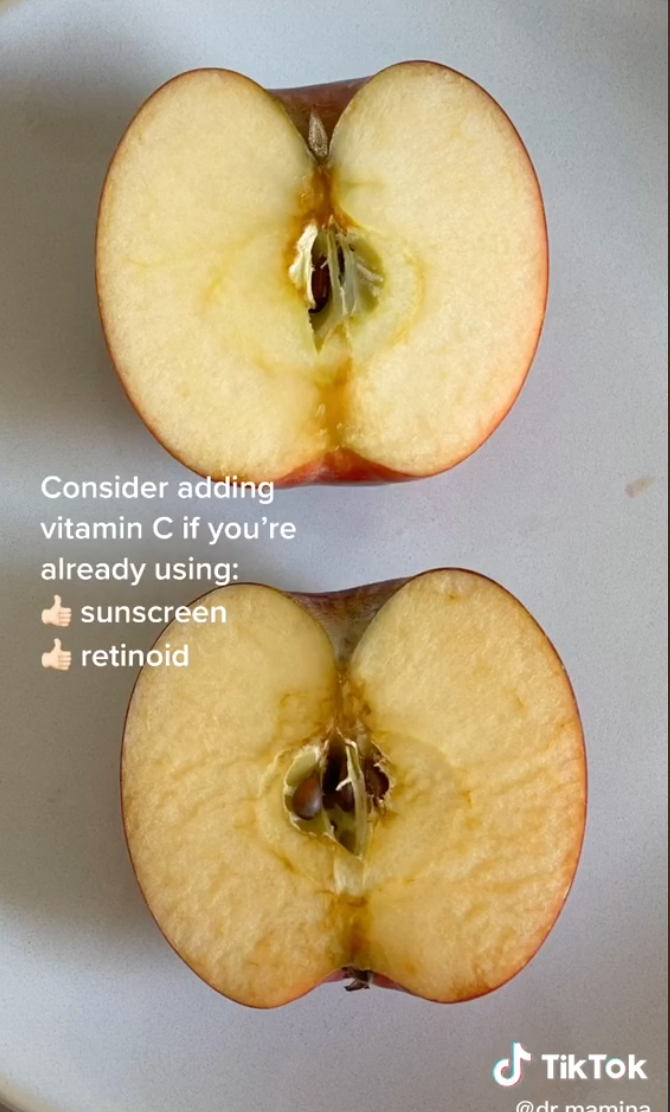 doctor&#x27;s suggestion to try vitamin C with sunscreen and retinoid