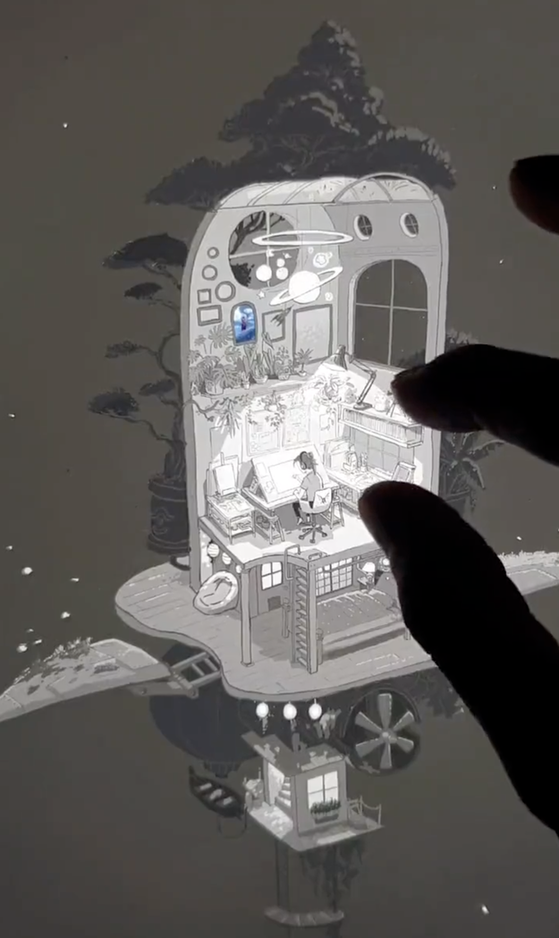 無限　絵画 驚きの“無限アート”がTwitterで1800万再生「永遠に見れる